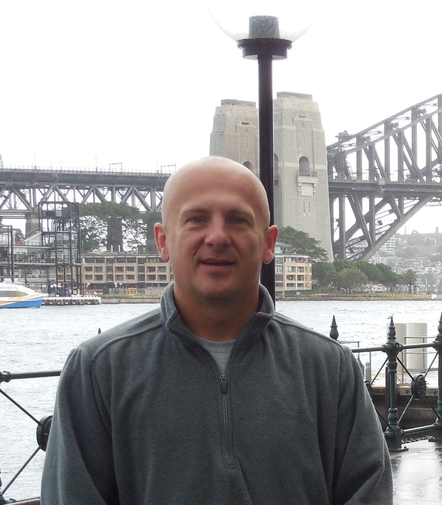 Chris at Sydney Harbor